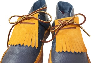 Noah Waxman American luxury shoemaker Hamilton kiltie sneaker pebble leather